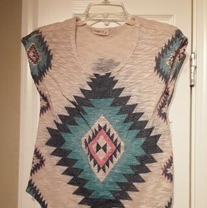 Light Boho Patterned Shirt